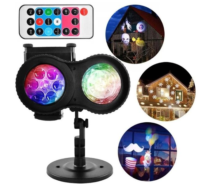 PROJEKTOR LED ŚNIEG ŚWIĄTECZNY NA PILOT LASEROWY REFLEKTOR NA DOM RZUTNIK zdjęcie 5