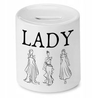 Skarbonka Dla Dziewczyny Lady Prezent Z Nadrukiem Ze Zdjęciem