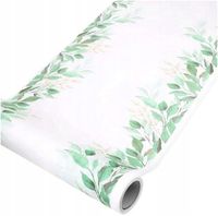 BIEŻNIK KOMUNIJNY 40CM 5M DEKORACYJNY GAŁĄZKI LISTKI ZIELONE KOMUNIA ŚWIĘTA