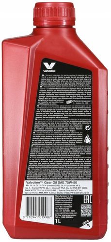 OLEJ VALVOLINE 75W GEAR OIL 1L na Arena.pl