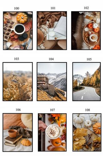 PLAKATY 50x70 JESIENNE obrazy DUŻO WZORÓW do salonu sypialni eviero na Arena.pl