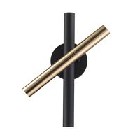 Regulowany kinkiet pokojowy Loya W0461-03N-P7SD LED 15W tuby czarne złote