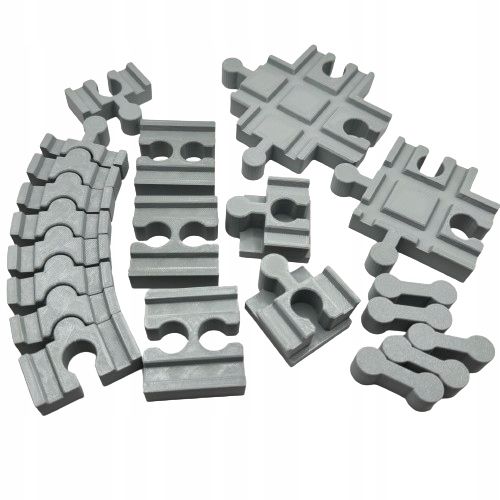 Zestaw 14 elementów do Torów Kolejki Drewnianej do Ikea, Lidl na Arena.pl