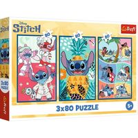 ND01_247903 PUZZLE 3x80 Swiat Stitcha/Disney Lilo