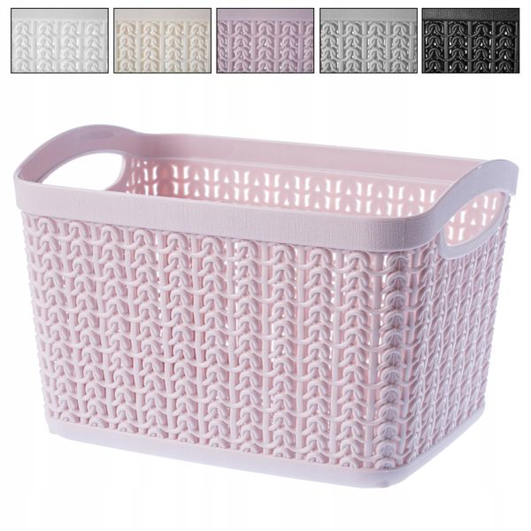 KOSZYK POJEMNIK PUDEŁKO PLASTIK KOSZ 3,3L KOLORY zdjęcie 8