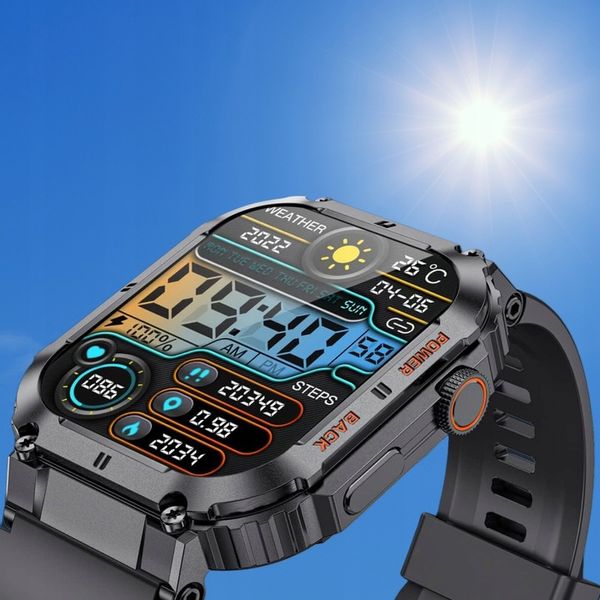 SMARTWATCH ZEGAREK MĘSKI ROZMOWY POLSKIE MENU PULS CIŚNIENIE POWIADOMIENIA zdjęcie 2