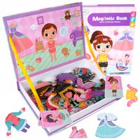 UKŁADANKA MAGNETYCZNA PUZZLE KREATYWNE UBIERANIE DZIEWCZYNKI UBIERANKA