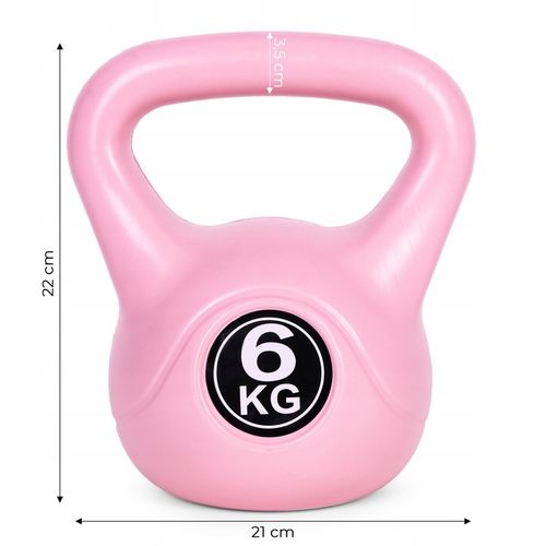 Kettlebell kettle 6 kg do ćwiczeń hantla kula odważnik obciążenie ciężar na Arena.pl