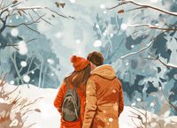 Plakat 55x40cm Razem w Śniegu