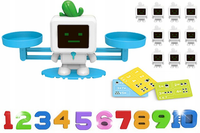 GRA EDUKACYJNA ROBOT WAGA SZALKOWA NAUKA LICZENIA PREZENT DLA 5 6 7 8 LATKA