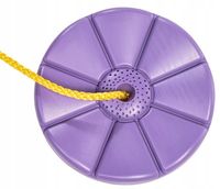 Huśtawka dla dzieci kwiatek siedzisko płaskie, KBT fioletowa