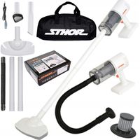 BEZPRZEWODOWY ODKURZACZ SAMOCHODOWY RĘCZNY 100W +NASADKI BEZWORKOWY STHOR