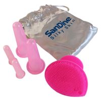 bańki do masażu twarzy silikonowe chińskie zestaw