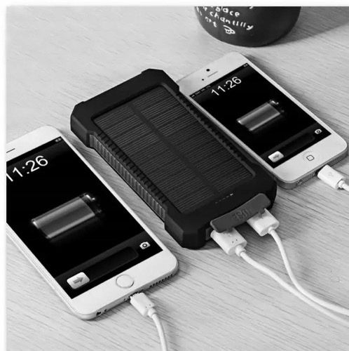 SOLARNY POWER BANK 20000mAh 2x USB LATARKA zdjęcie 2