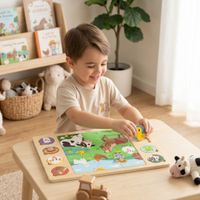DLA DZIECI ZABAWKOWE PUZZLE Z ZWIERZETAMI