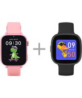 2X Zestaw smartwatchów dla dzieci Garett Kids Nice Pro 4G Pink+Garett Kids