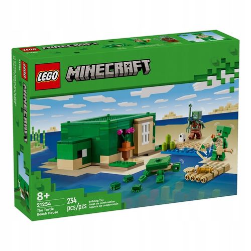 klocki LEGO Minecraft 21254 Domek na plaży żółwi 234 elementy na Arena.pl