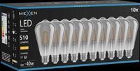 MEXEN VINTIS 10X ŻARÓWKA FILAMENT LED E27 ST64 6W 2700K 510 LM SMOKE