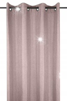Zasłona gotowa BEA na przelotkach 140x280 cm pudrowa kolory kółka GLAM BOHO