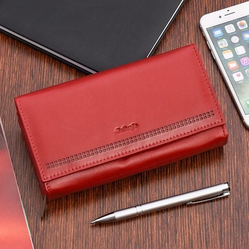 dwustronny portfel damski skórzany ciemnoczerwony na Arena.pl