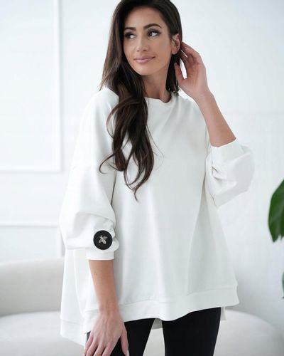 Bluza mucha oversize biała Me Gusta na Arena.pl