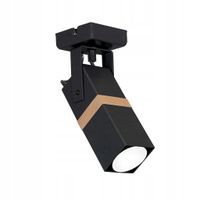 Kinkiet Milagro VIDAR Czarny/Drewno GU10 1x35W IP20