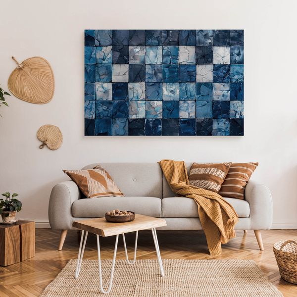 Obraz Ścienny Do Salonu Geometryczna Mozaika Abstrakcja 40cm x 30cm zdjęcie 3