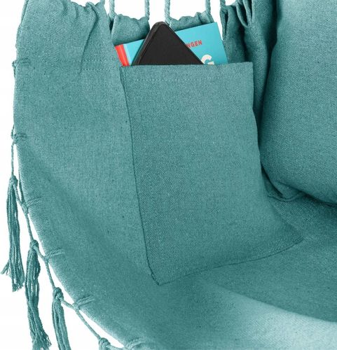 FOTEL WISZĄCY KRZESŁO BRAZYLIJSKE HUŚTAWKA HAMAK BOHO FRĘDZLE OUTTEC na Arena.pl