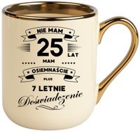 Kubek PREMIUM prezent na URODZINY 25 LAT oryginalny upominek z dedykacją