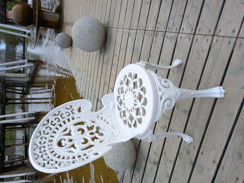 Meble ogrodowe żeliwne 1x stół56fi +2x krzesło na Arena.pl