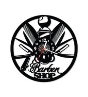 Zegar ścienny z płyty winylowej Barber Shop 59.5