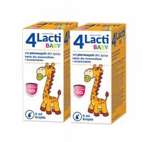 Zestaw 4 LACTI BABY Krople, żywe kultury bakterii 2x5ml