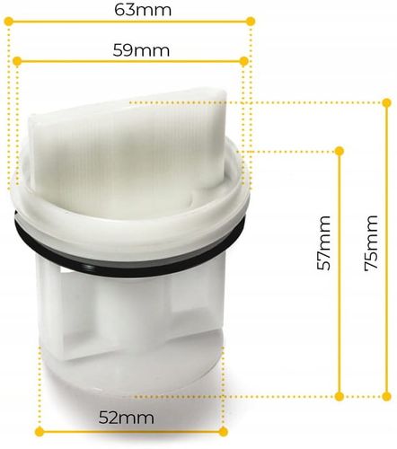 NOWY KOREK FILTR POMPY PRALKI BOSCH VARIO PERFECT na Arena.pl