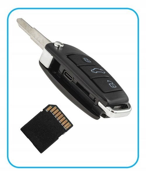 Mini Kamera ukryta Kluczyk Samochodowy KAMERA SZPIEGOWSKA FULLHD Tryb nocny zdjęcie 3