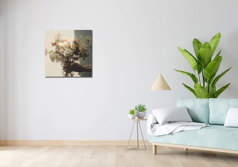 Obraz 60x60cm Ulotne Piękno Bukietu zdjęcie 2