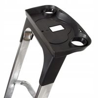 Półka do drabiny domowej na narzędzia z haczykiem, półka UNIWERSALNA czarna