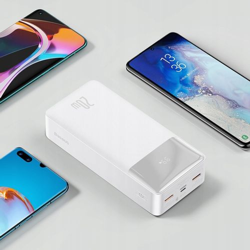 BASEUS POWERBANK DUŻY POJEMNY 30000mAh 20W SZYBKI POWER BANK 2X USB USB-C na Arena.pl