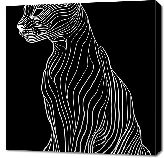 Obraz 70x70cm Minimalny Kontur zdjęcie 1