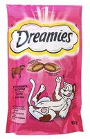 DREAMIES PRZYSMAK DLA KOTA WOŁOWINA 60G SASZETKA