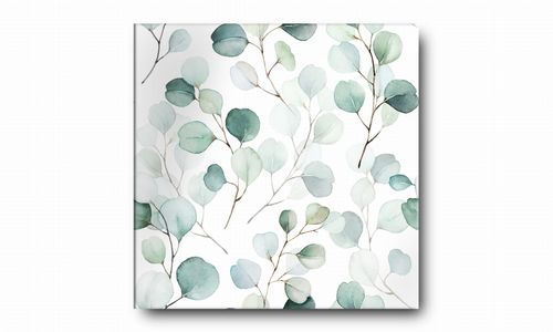 OBRAZ NA PŁÓTNIE 001 Akwarelowe listki 70x70cm na Arena.pl