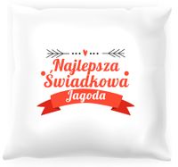 Poduszka personalizowana -  Podziękowania dla świadkowej #08
