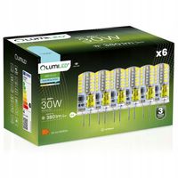 6x Żarówka LED KAPSUŁKA MINI G4 4W = 30W 6500K ZIMNA BARWA 12V LUMILED