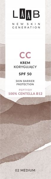 AA LAAB 100% Centella B12 Krem CC korygujący SPF50 nr 02 Medium zdjęcie 4