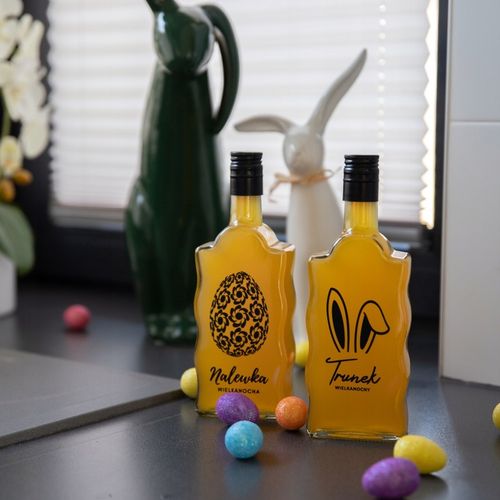 5x Butelki Szklane na WIELKANOC FALA 500ml z NADRUKIEM Na Likiery Nalewki na Arena.pl