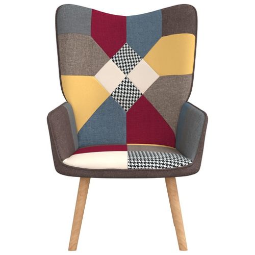Fotel patchwork obity tkaniną VidaXL na Arena.pl
