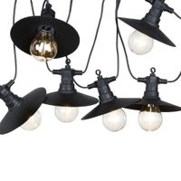 Lampki Girlanda Świecąca Ogrodowa Zewnętrzna 6x Żarówka Łańcuch Świetlny