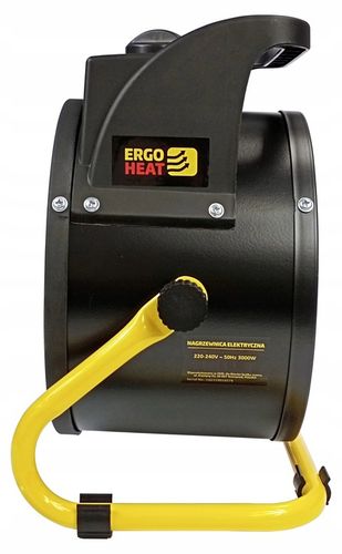 Nagrzewnica elektryczna ERGO HEAT 3kW farelka dmuchawa grzejnik + termostat na Arena.pl