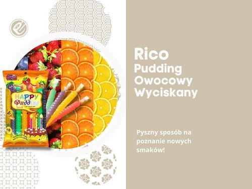 Rico Happy Pudding Stick owocowy deser do wyciskania 400g na Arena.pl