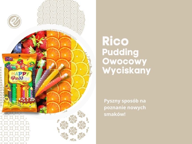 Rico Happy Pudding Stick owocowy deser do wyciskania 400g zdjęcie 3