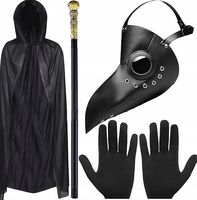 Kostium lekarza plagi, 6-częściowy zestaw Hallowen, Karnawał